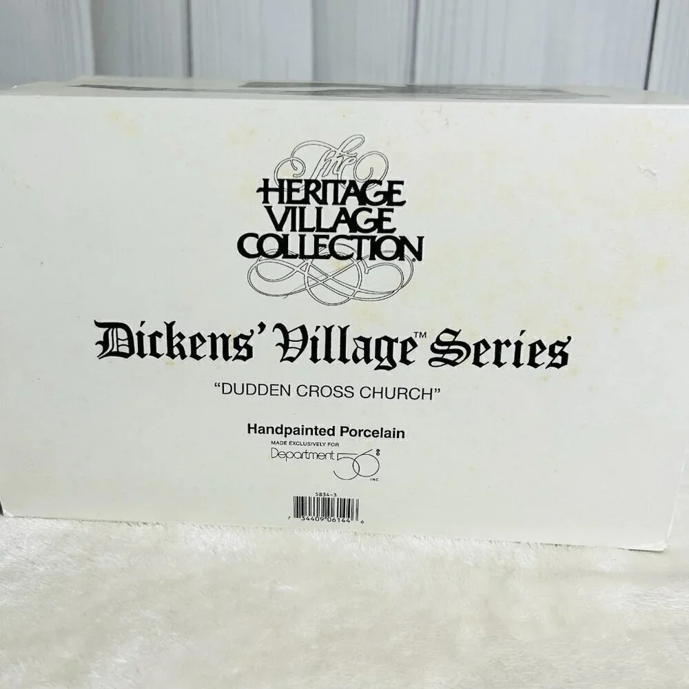 Dept 56 Dudden Cross Church 1995 Retired Heritage Dickens Village NEW 5834-3